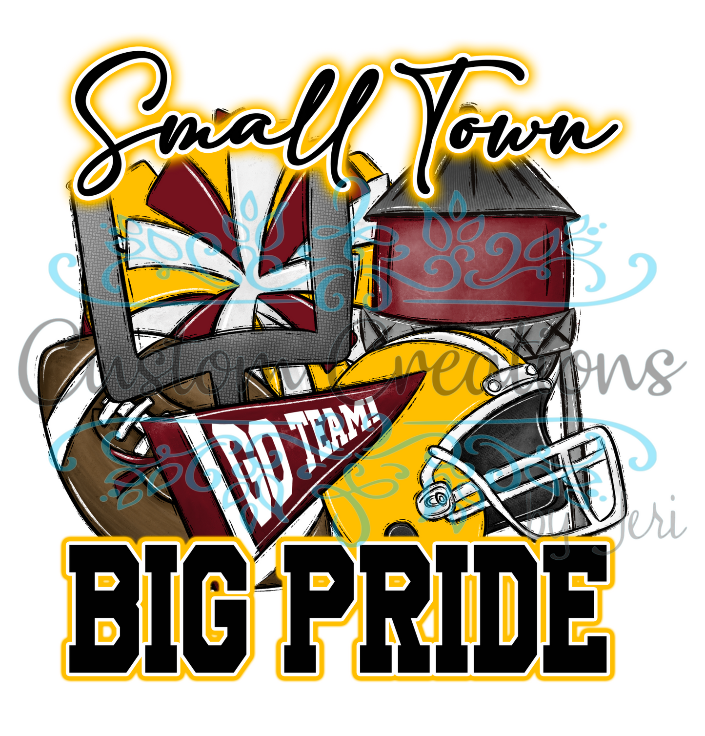 Small Town Big Pride Maroon