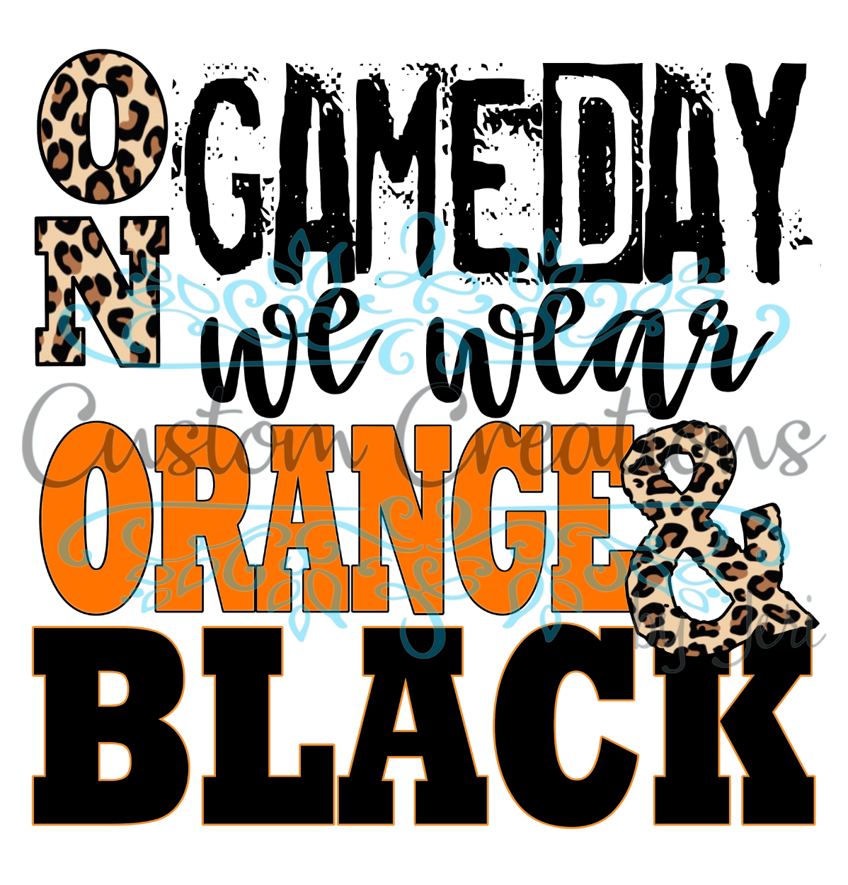 Gameday Orange and Black