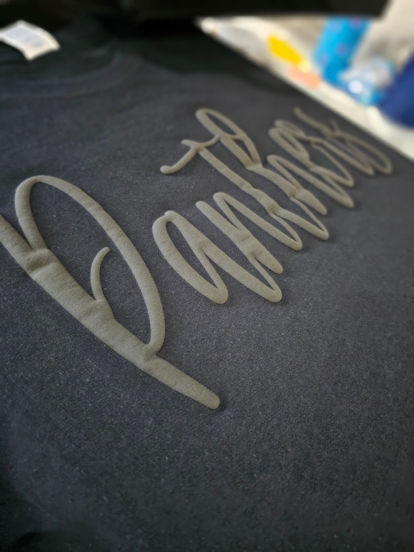 Puff Print on COLORED Tees