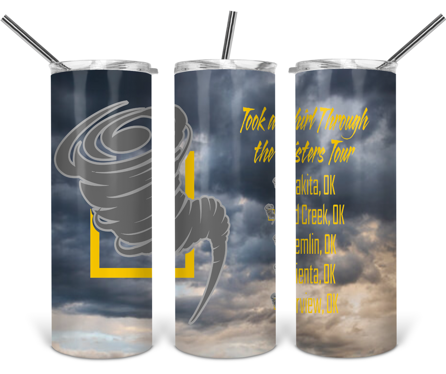 30oz Twisters Tour Tumbler with Straw