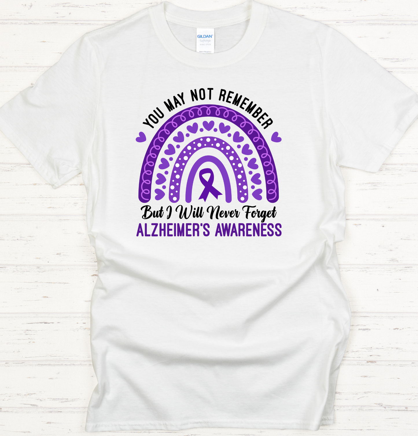Alzheimer's Rainbow DTF Transfer