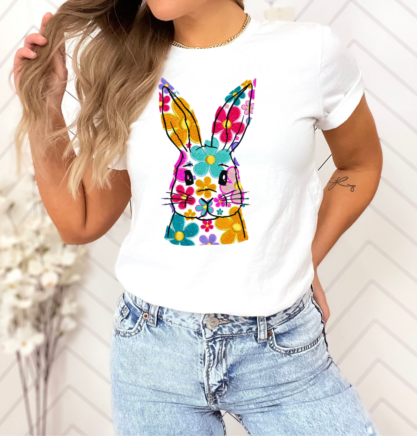 Pastel Bunny DTF Transfer