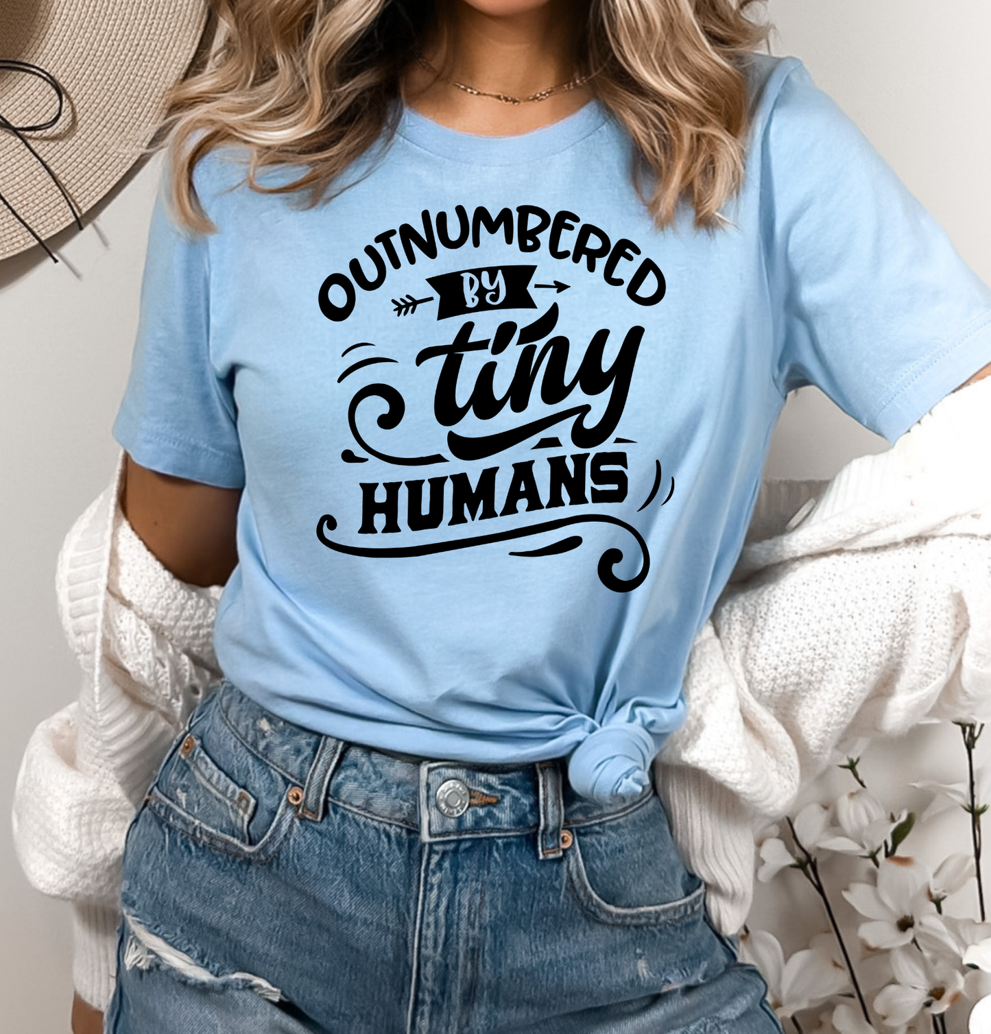 Outnumbered By Tinny Humans DTF Transfer