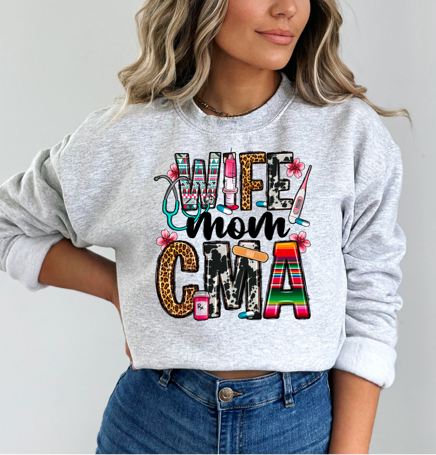 Wife Mom CMA DTF Transfer