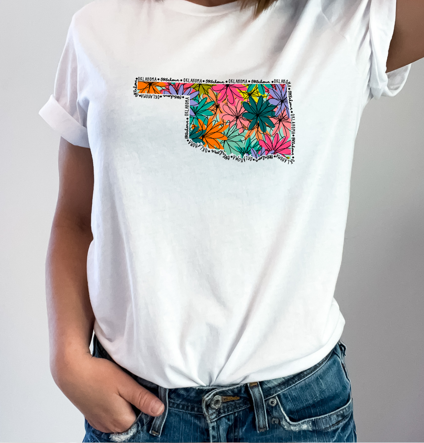 Oklahoma Floral DTF Transfer
