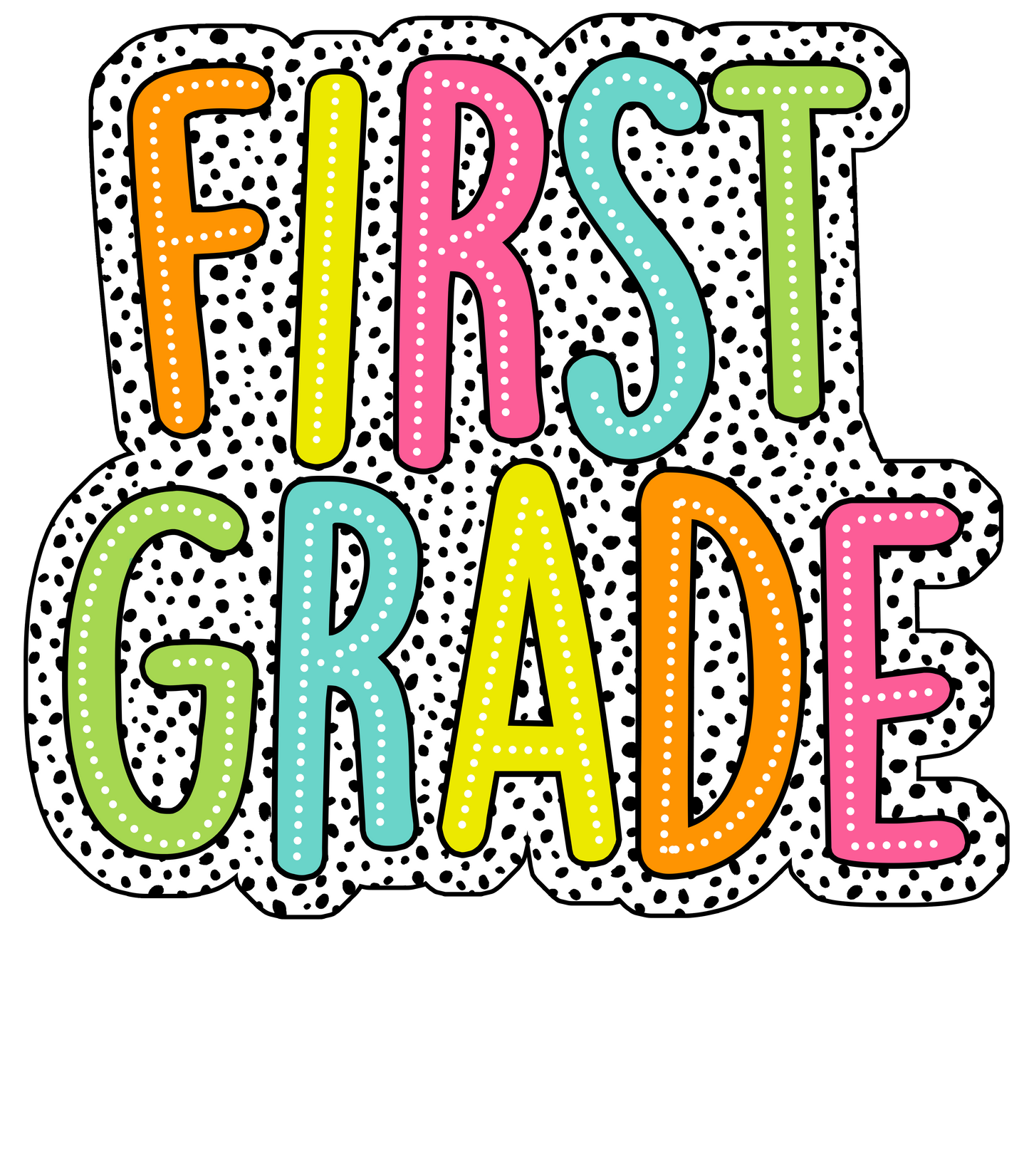 1st Grade Dalmatian Print