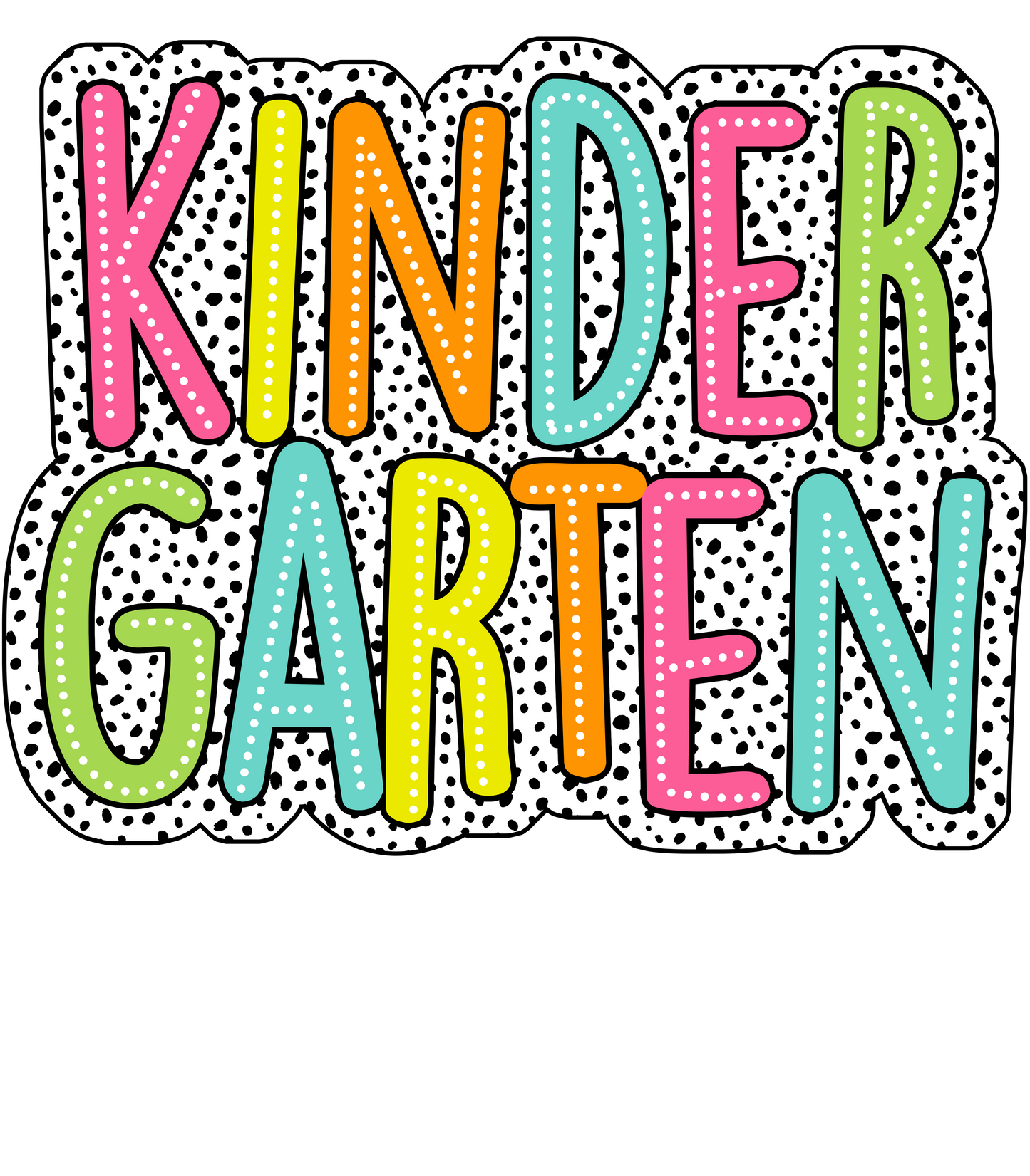 Kindergarten Dalmatian Print