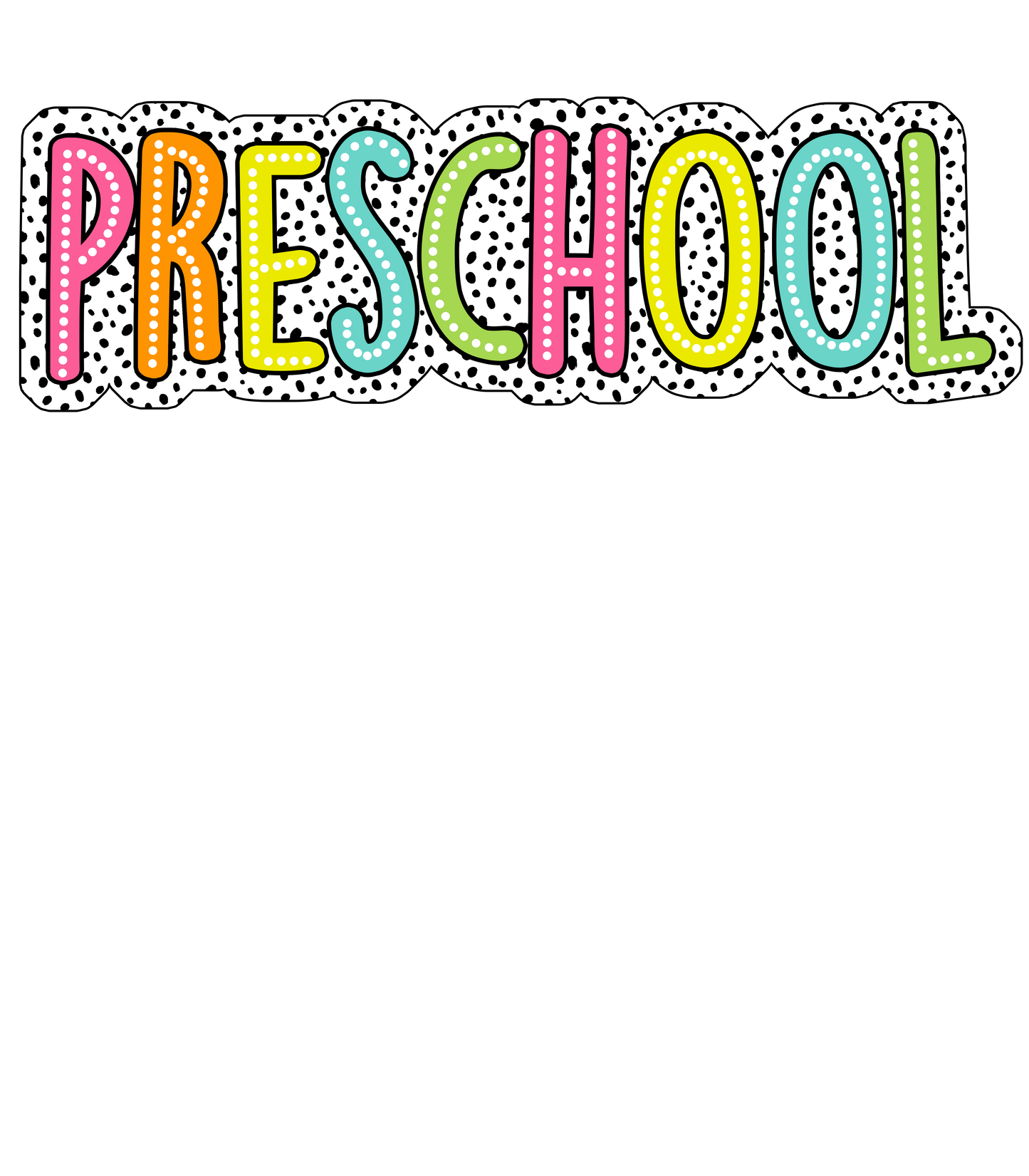 PreSchool Dalmatian Print