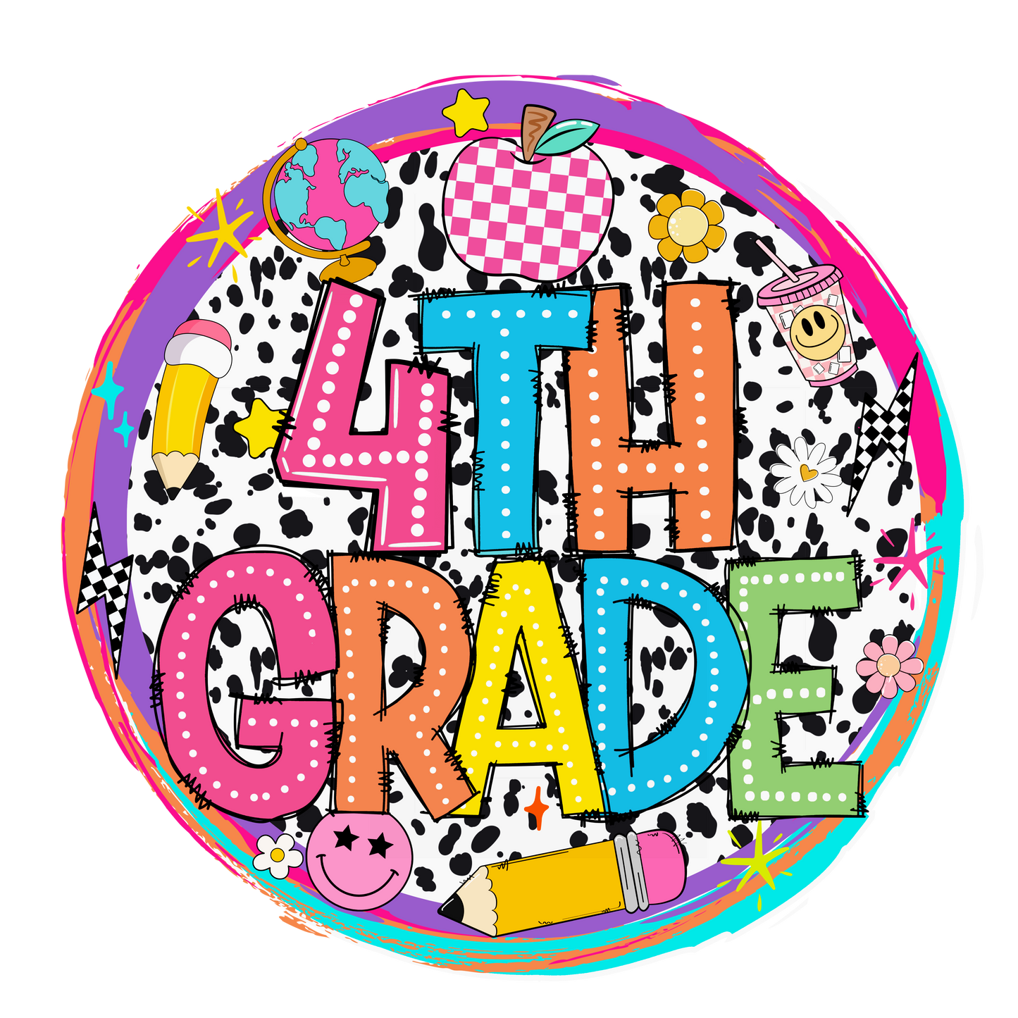 4th Grade Retro Circle