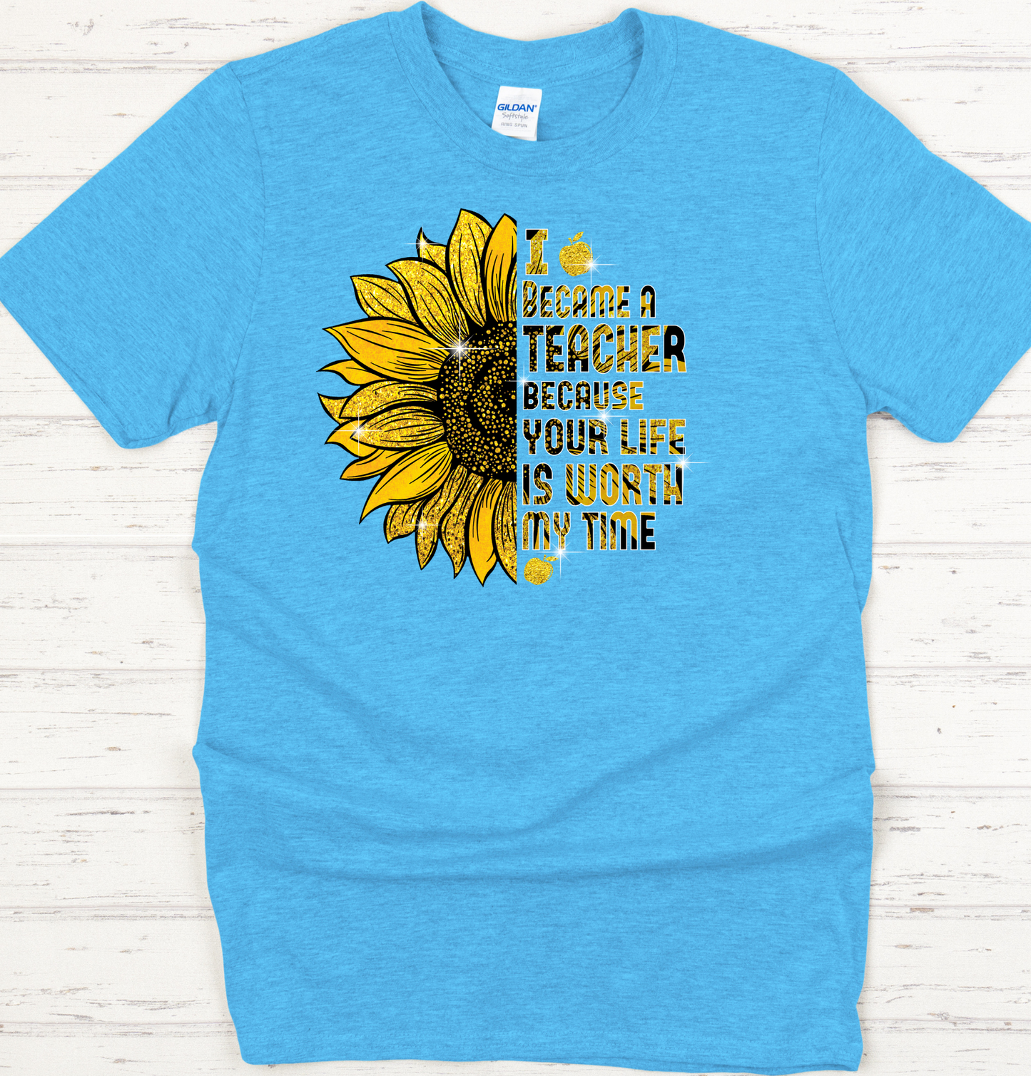 I Became a Teacher Sunflower DTF Transfer
