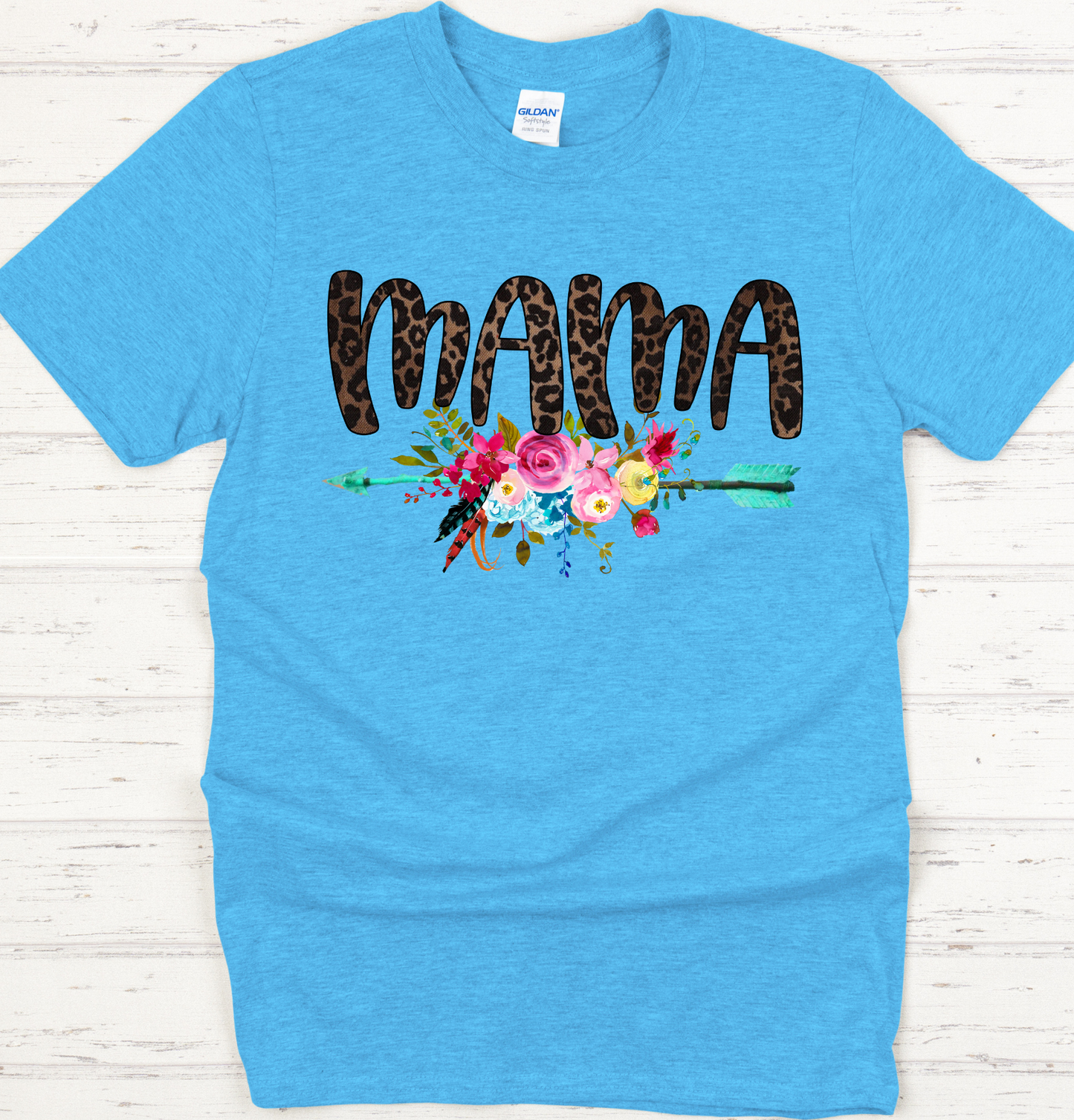 Mama Floral Leopard DTF Transfer