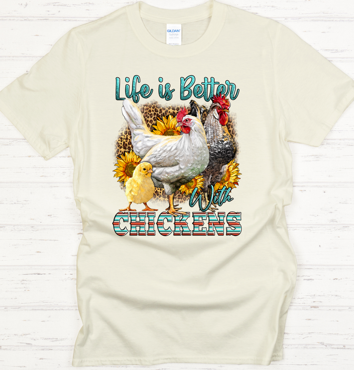 Life is Better with Chickens DTF Transfer