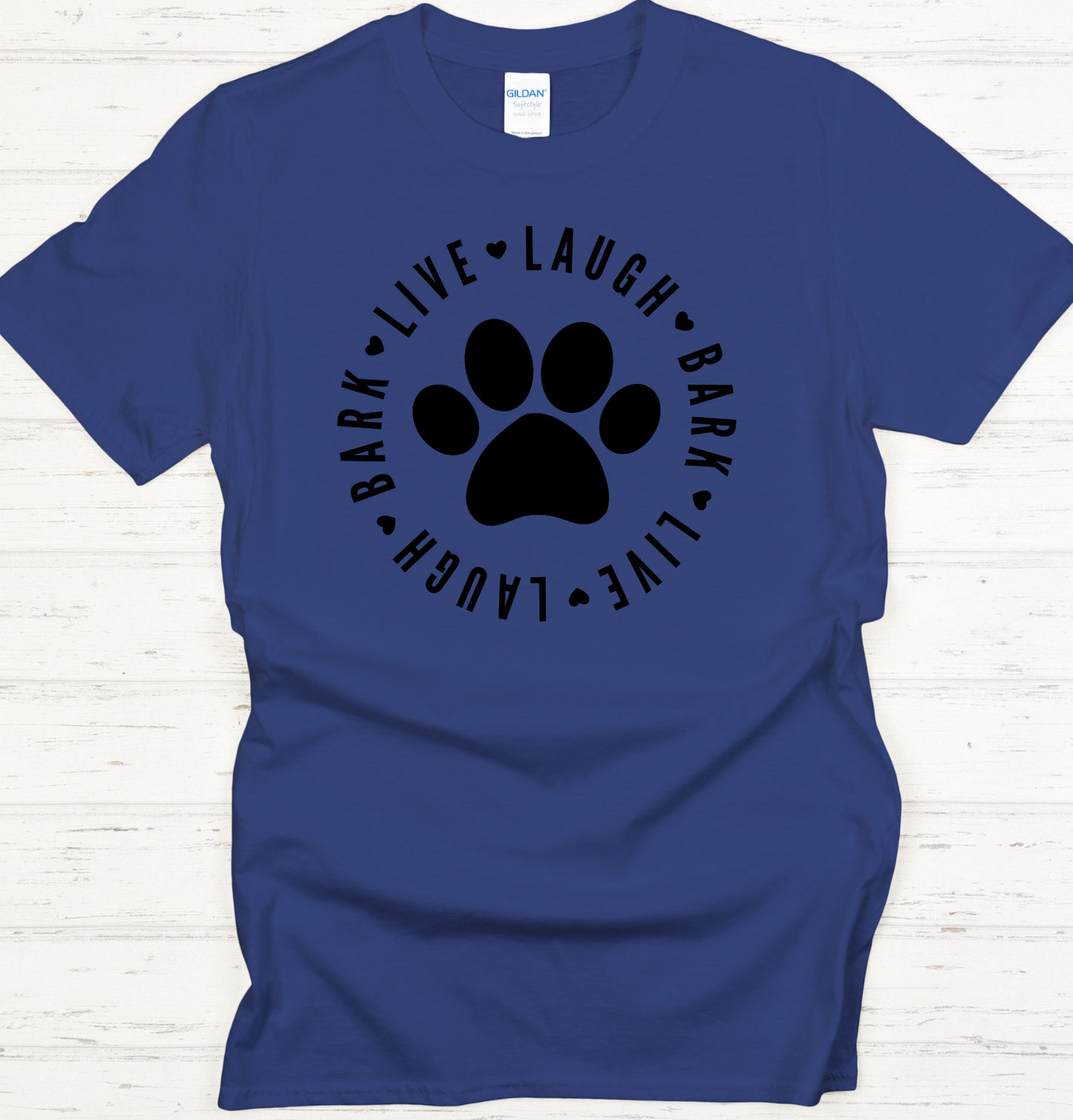 Live Laugh Bark DTF Transfer