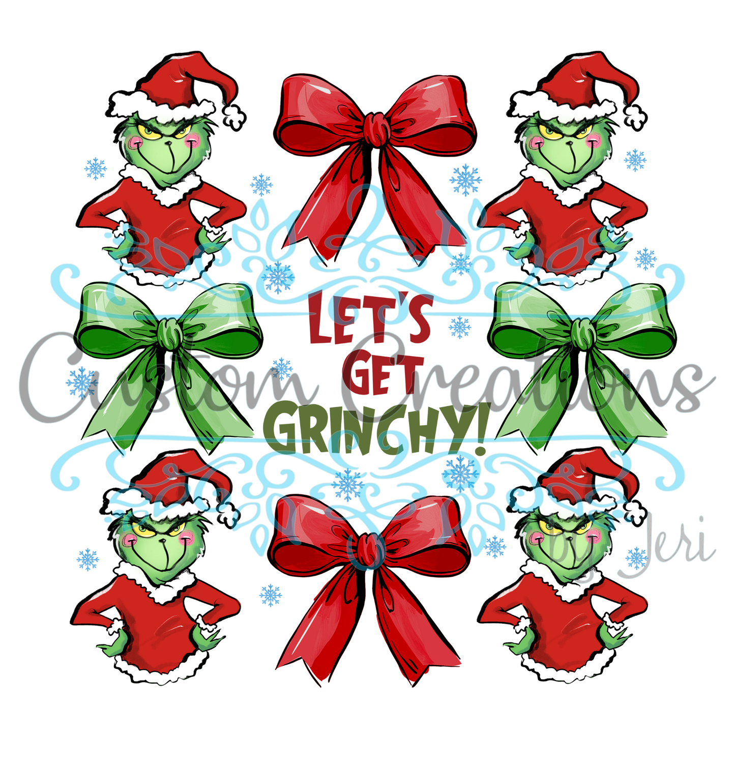 Let's Get Grinchy Bows