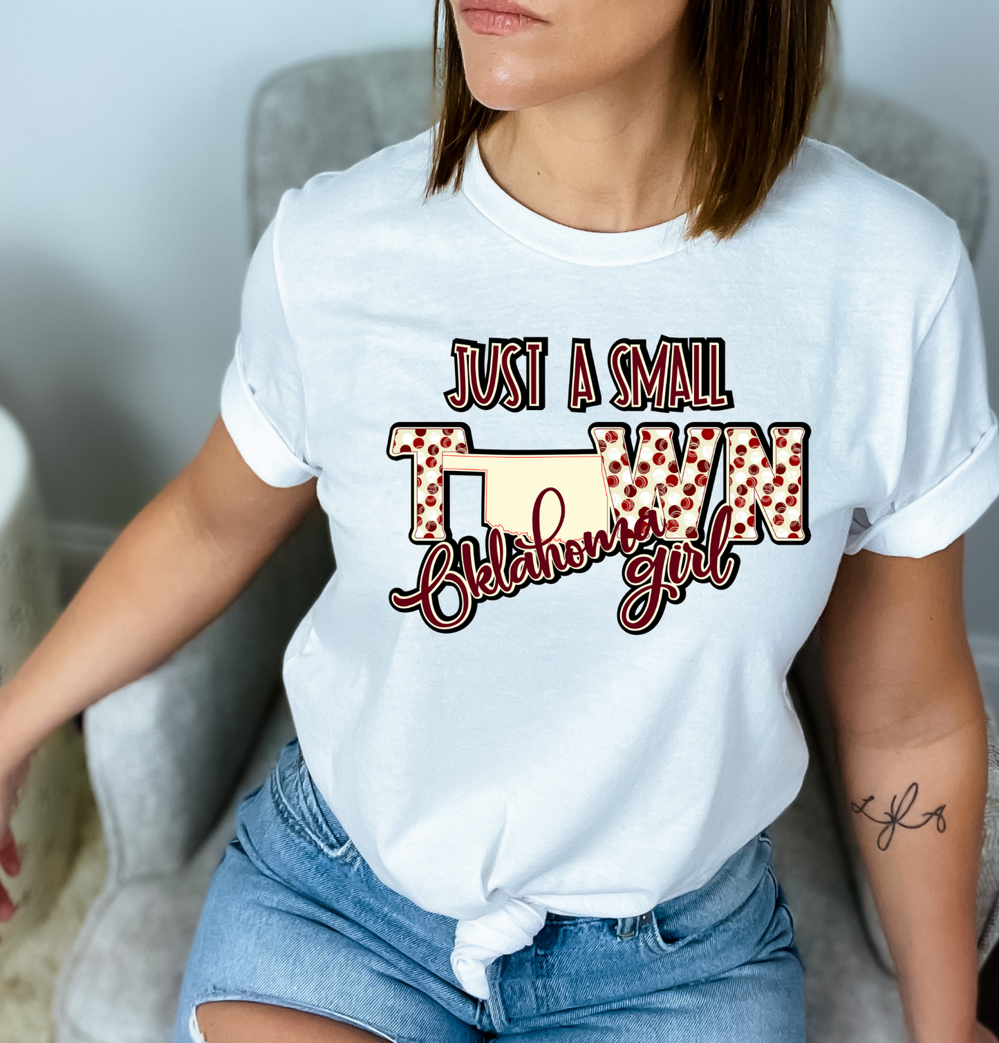 Just a Small Town Girl Dtf Transfer