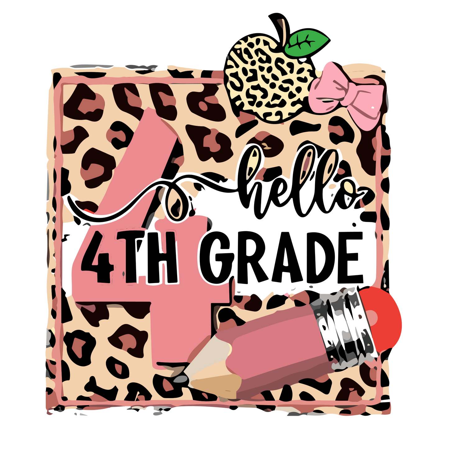 Hello 4th Grade Leopard