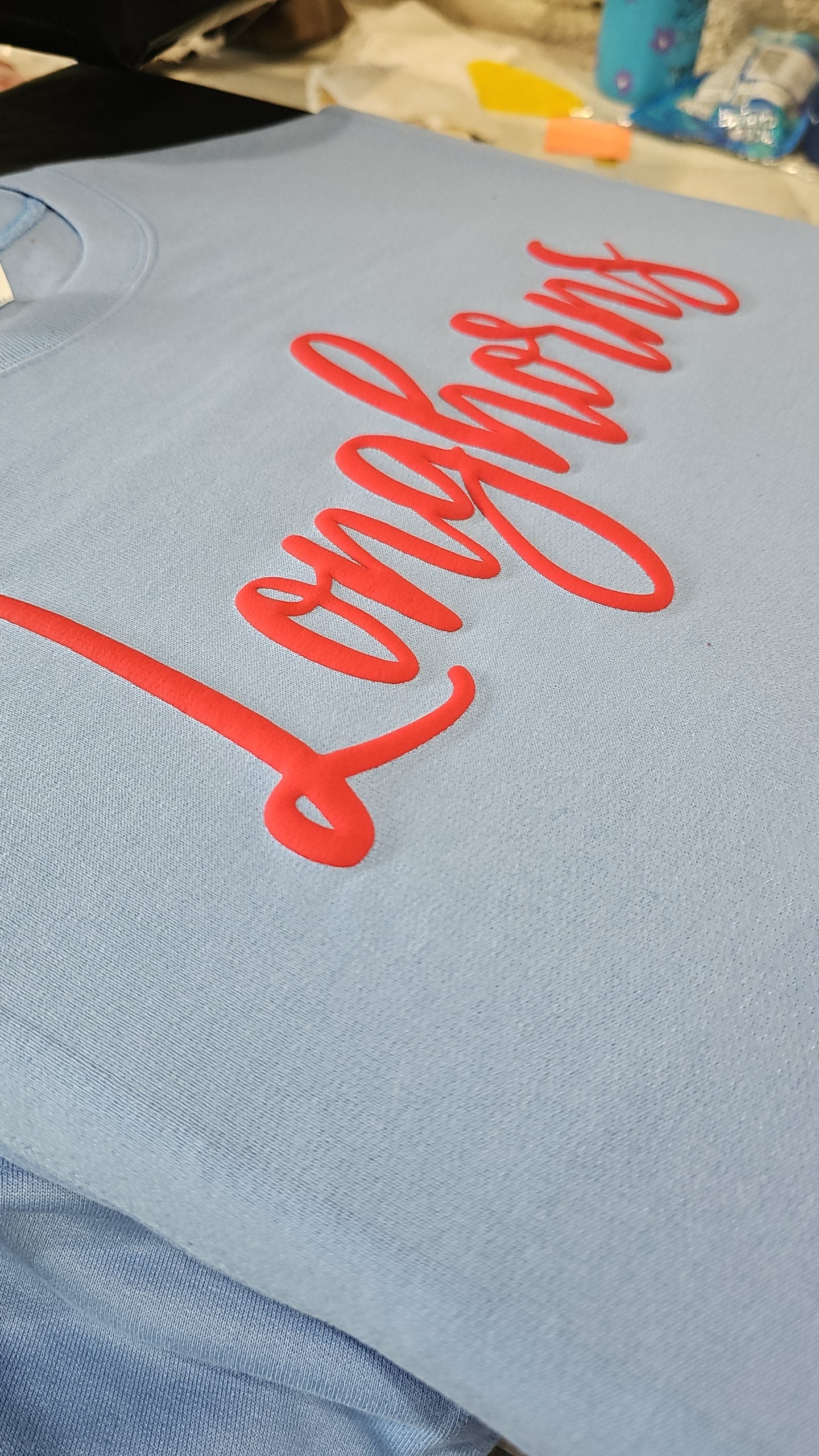 Puff Print on COLORED Tees
