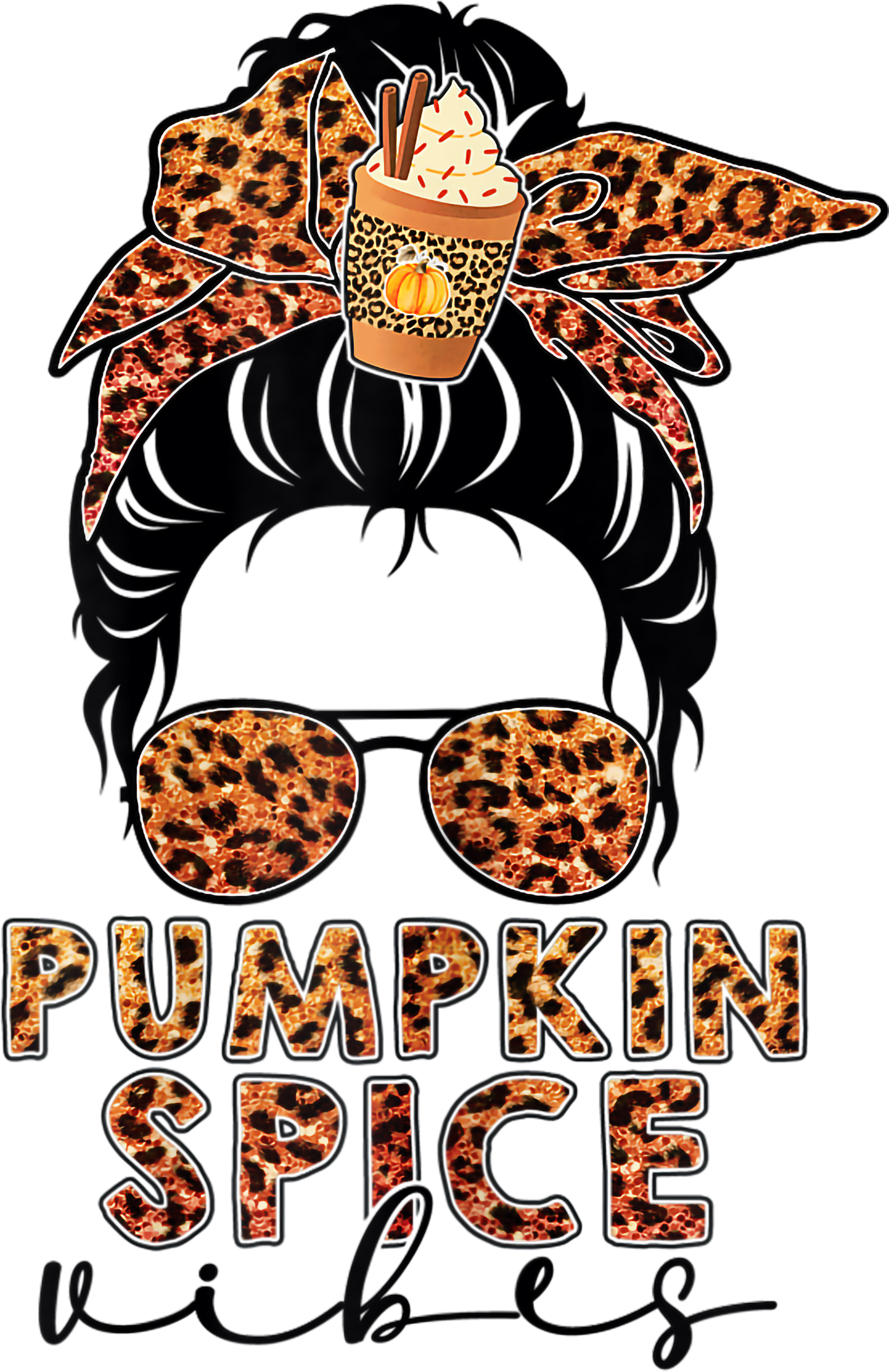 Pumpkin Spice Messy Bun