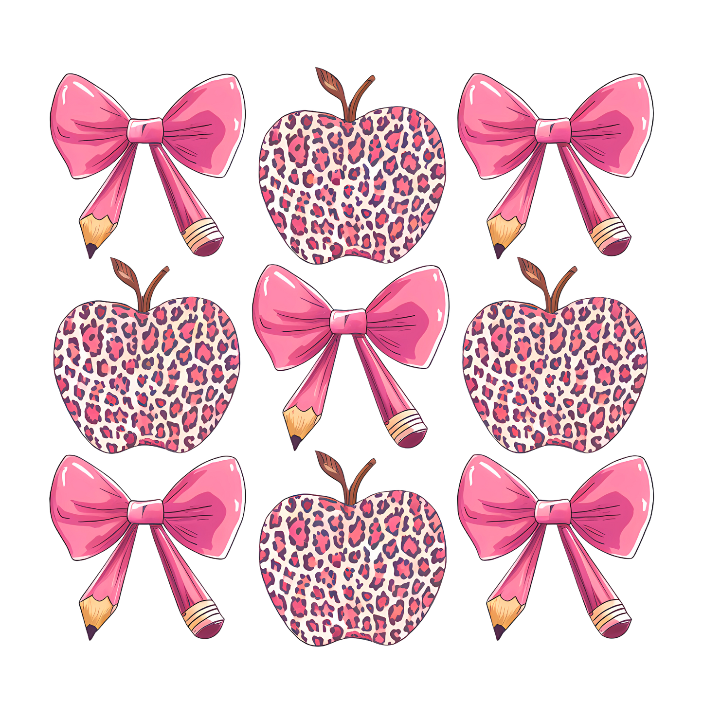 Conquette Pink Leopard Apples