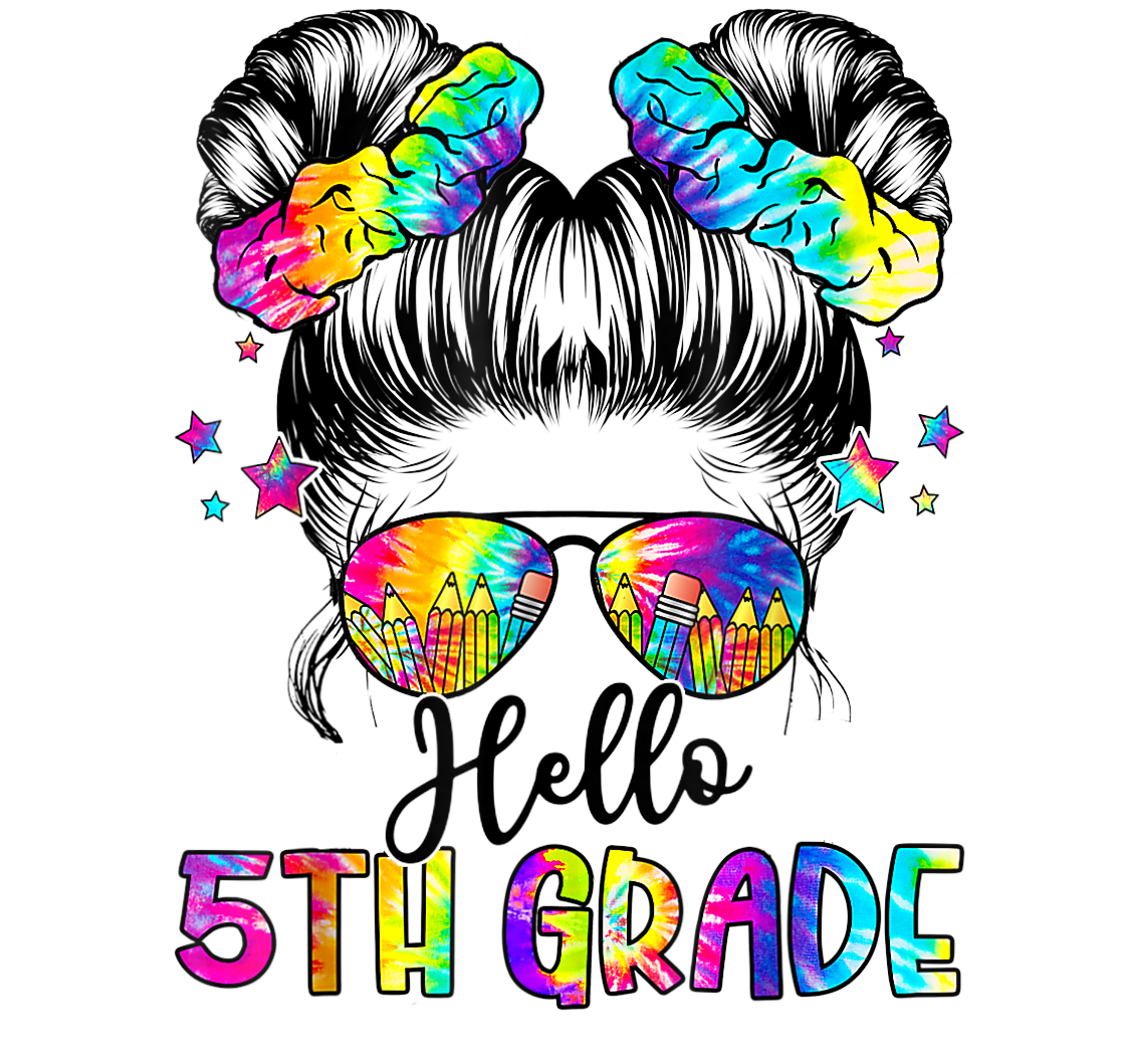 Hello 5th Grade Tie Dye