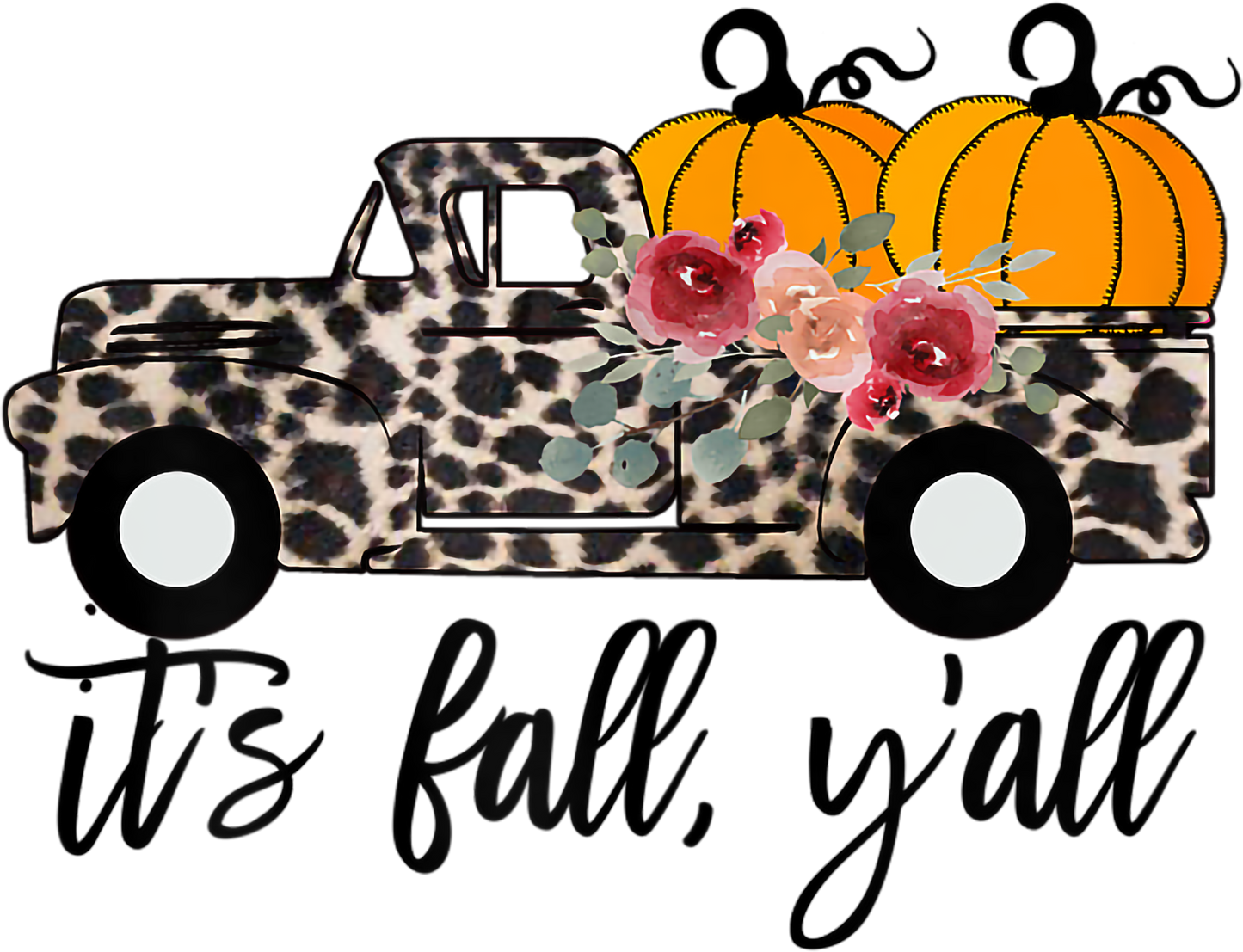Its Fall Yall Leopard Truck