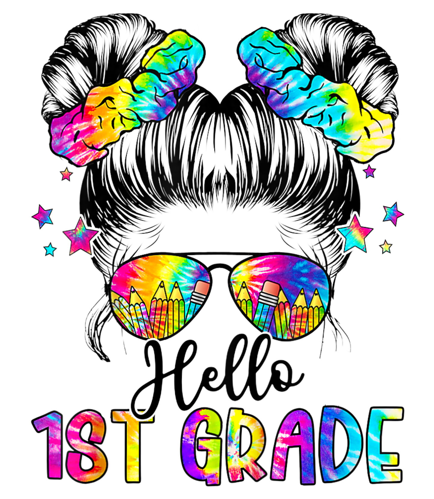 Hello 1st Grade Tie Dye