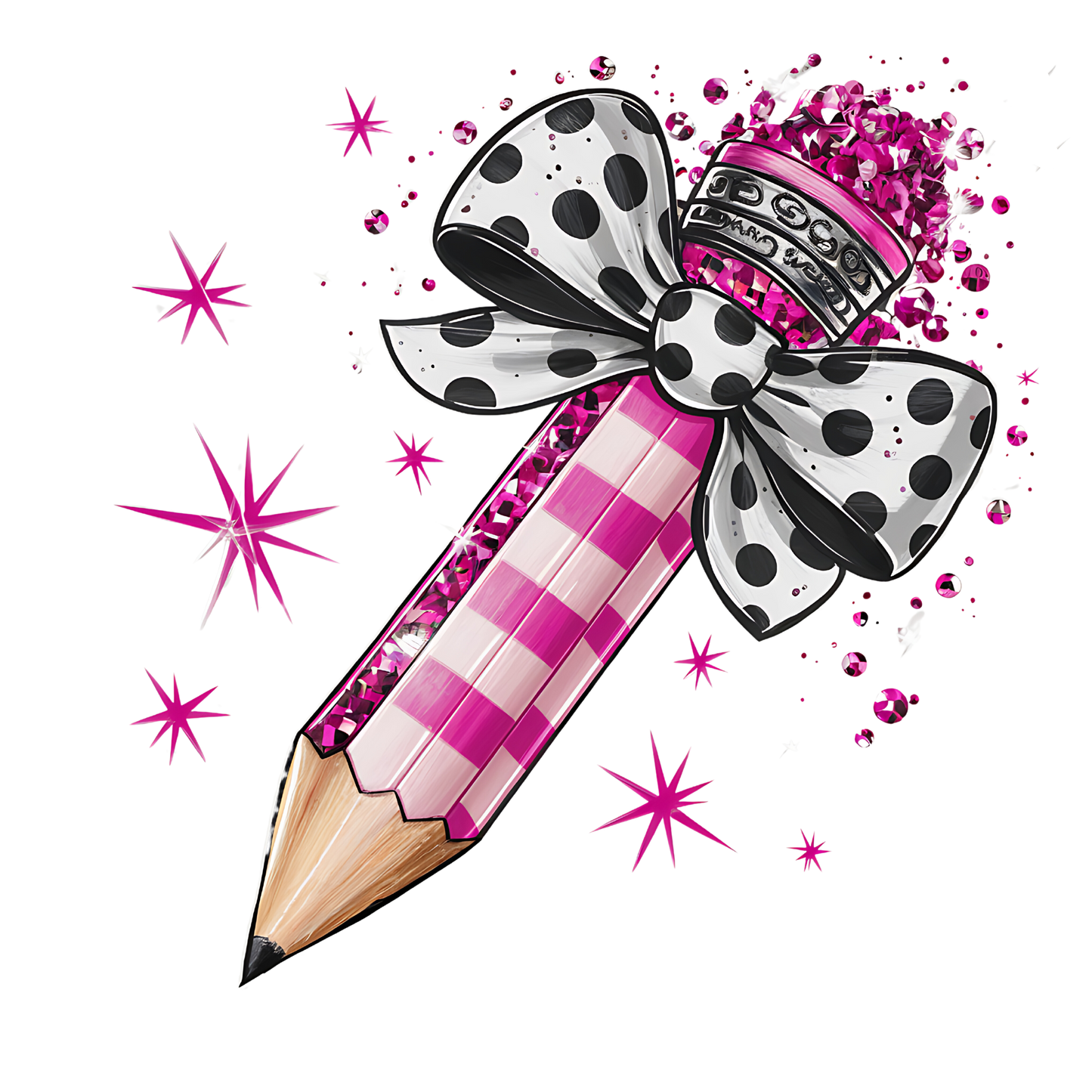 Pink Glitter Pencil