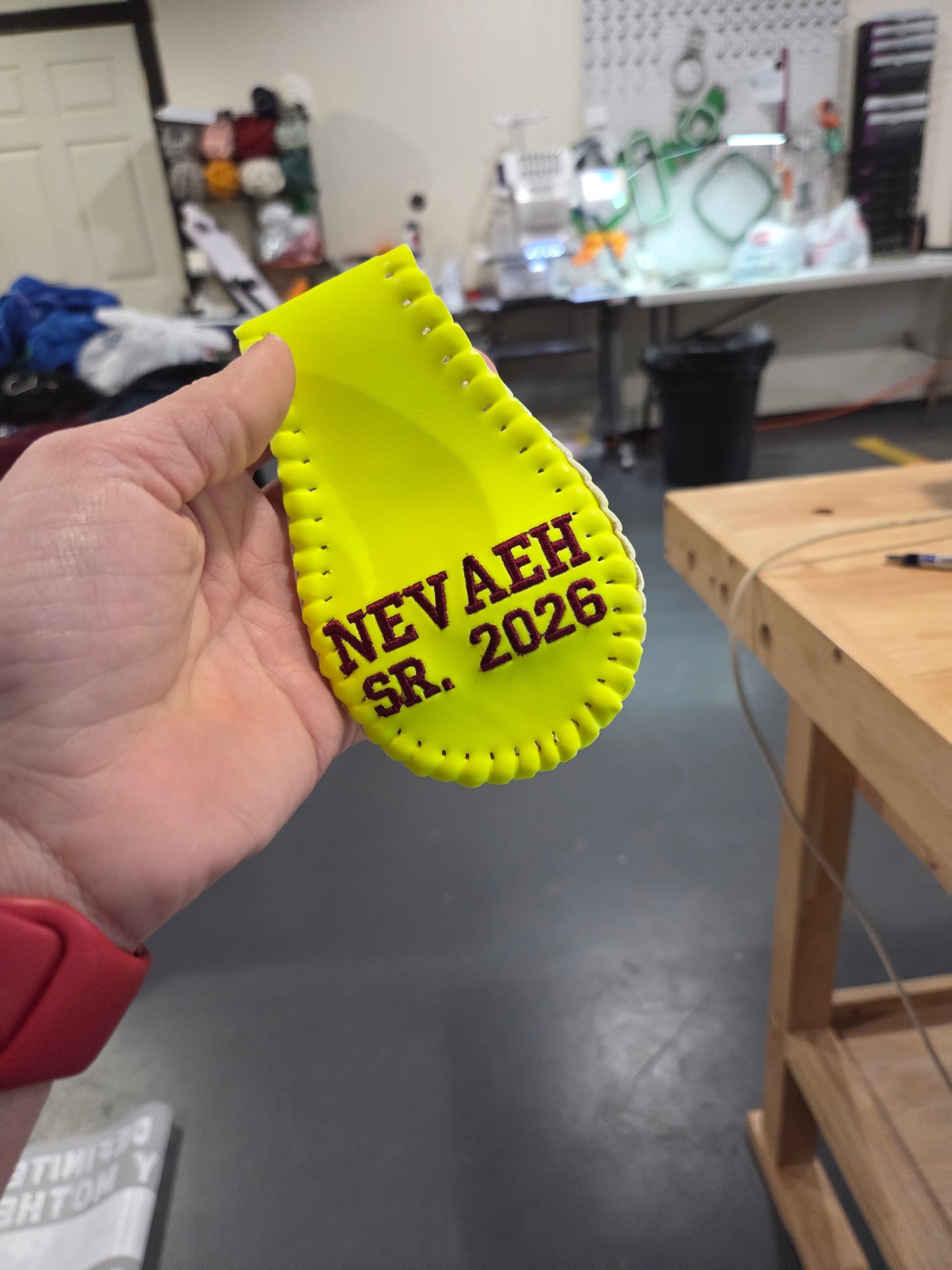 Softball Keychain
