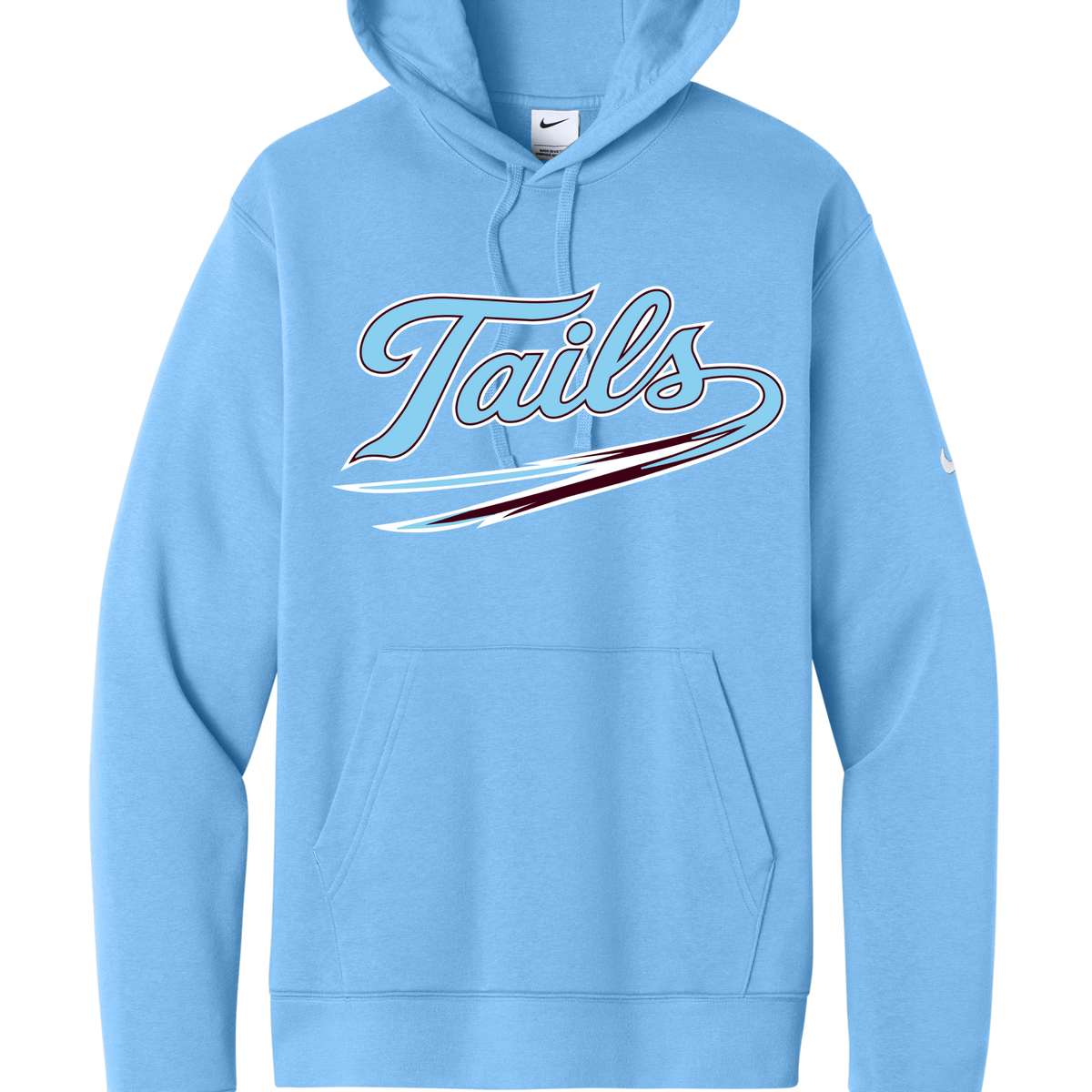 Scissortails Baseball - Nike Club Fleece Sleeve Swoosh Pullover Hoodie