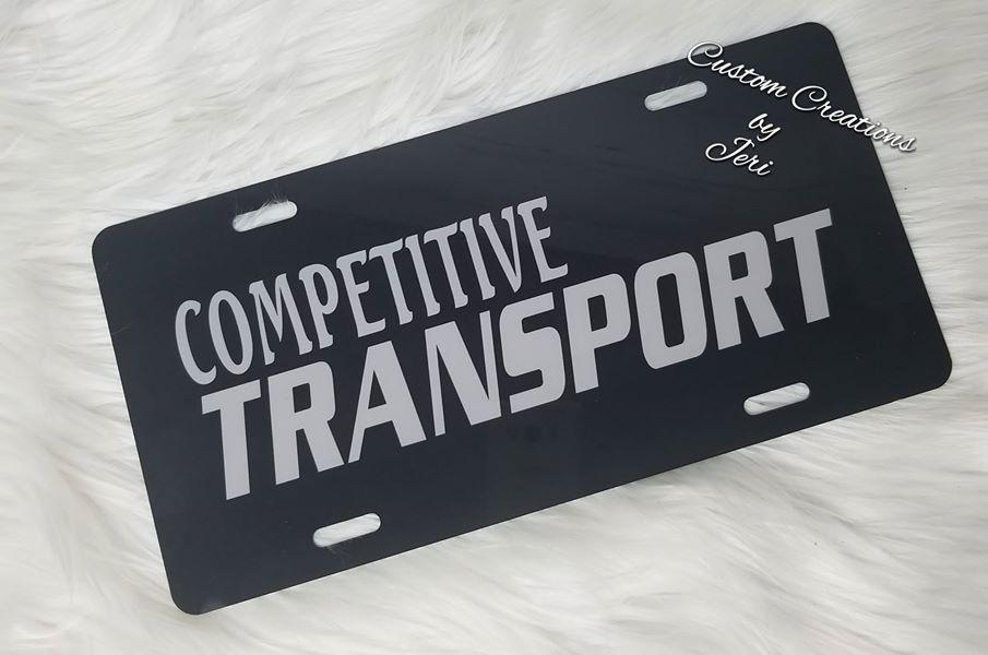 Personal License Plate 12x6