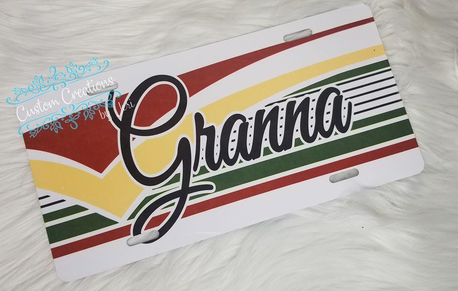 Personal License Plate 12x6