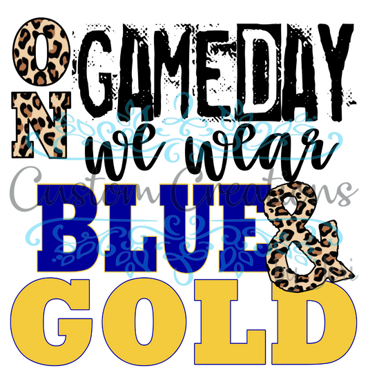 Gameday Blue and Gold