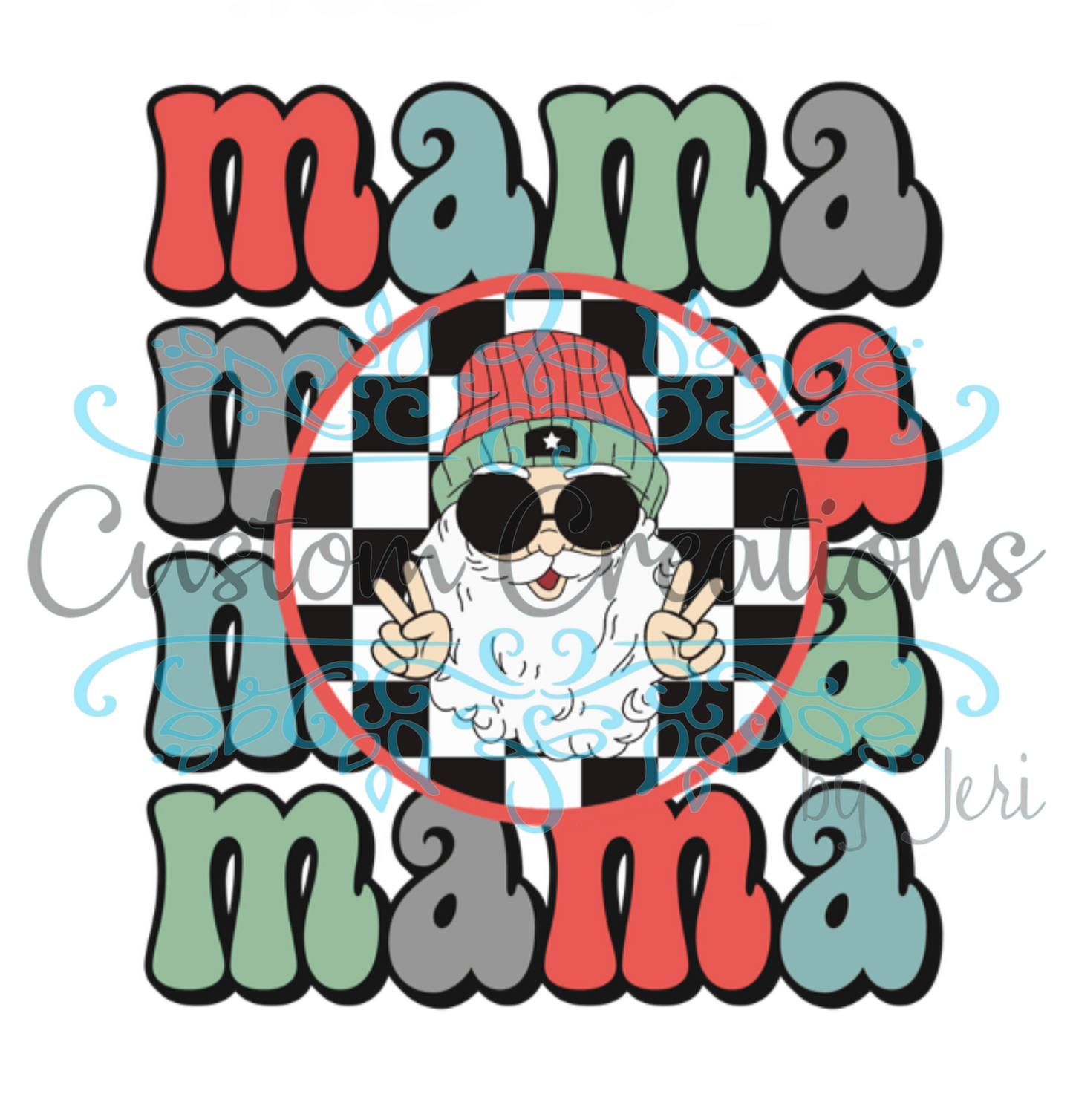 Santa Retro Mama