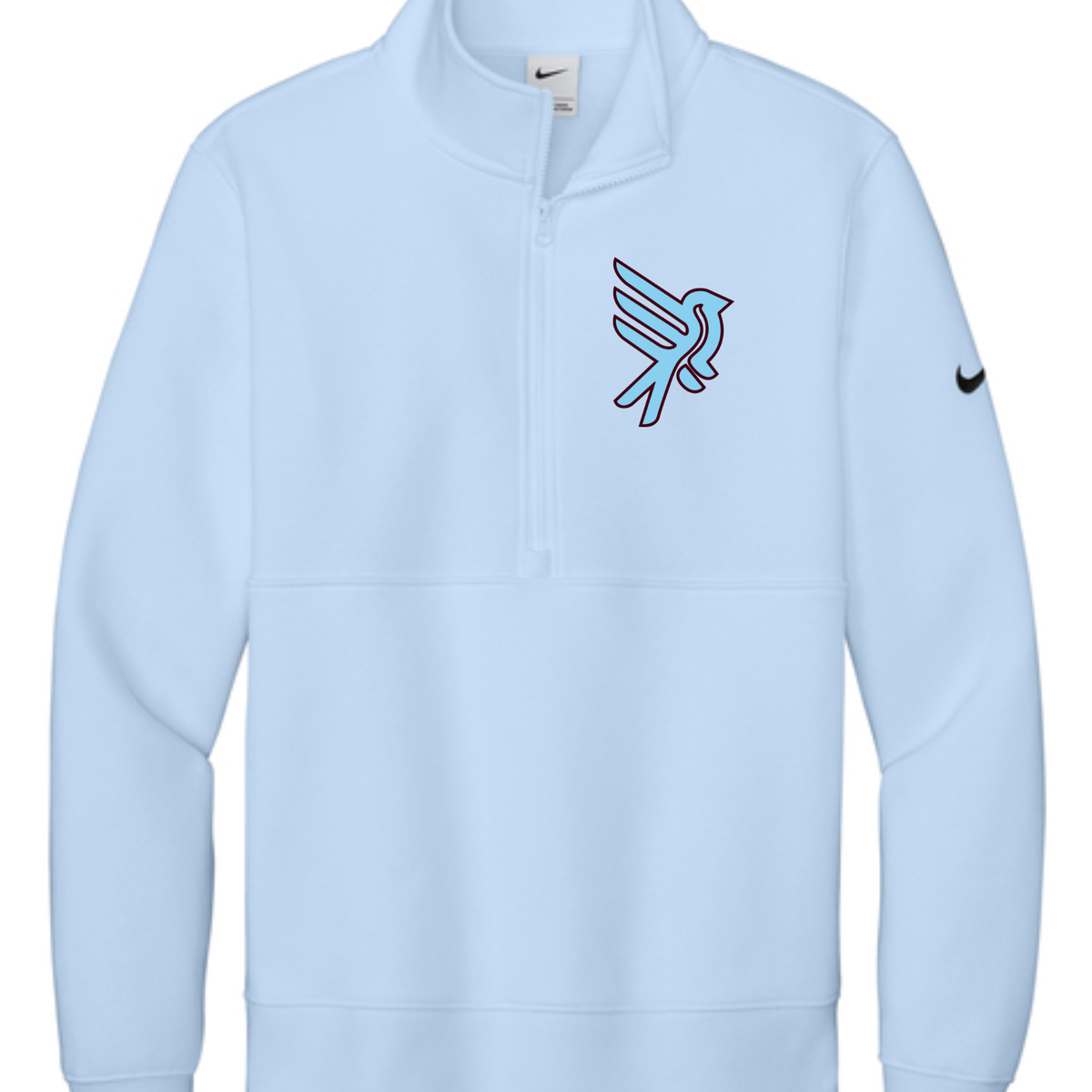 Scissortails Baseball - Nike Club Fleece Sleeve Swoosh 1/2-Zip