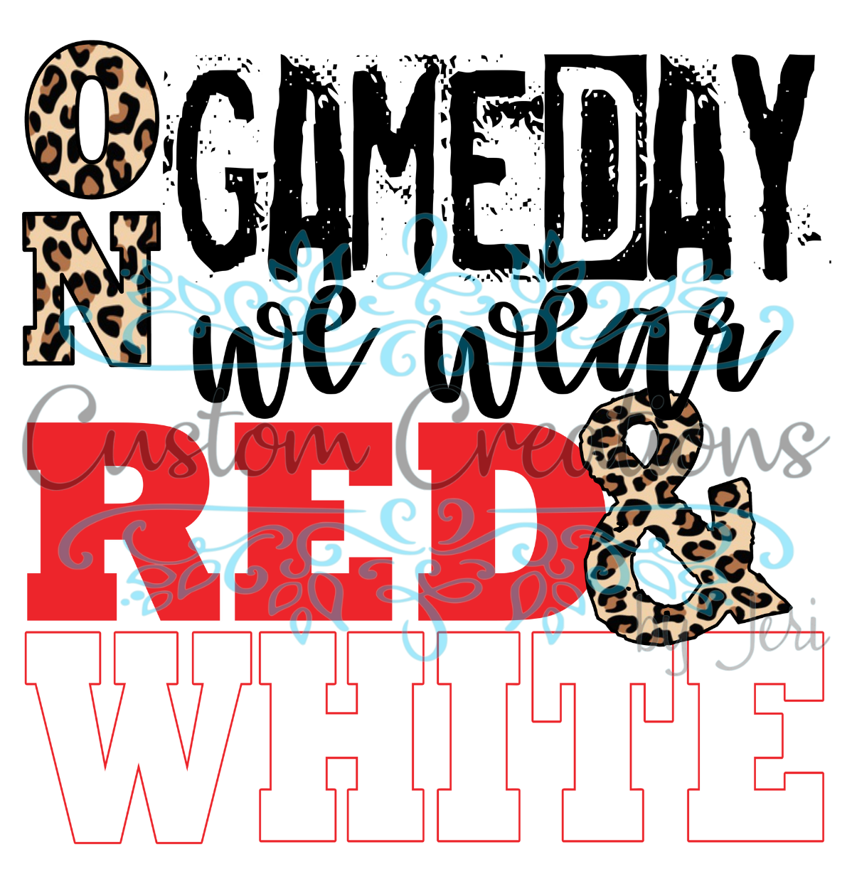 Gameday Red and White