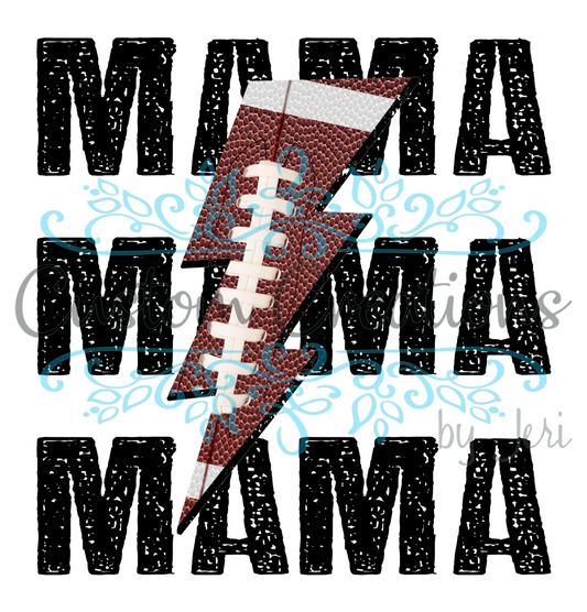 Mama Football Stacked