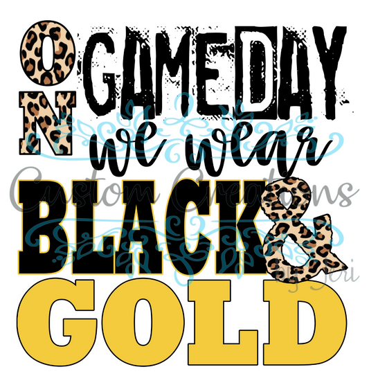 Gameday Black and Gold