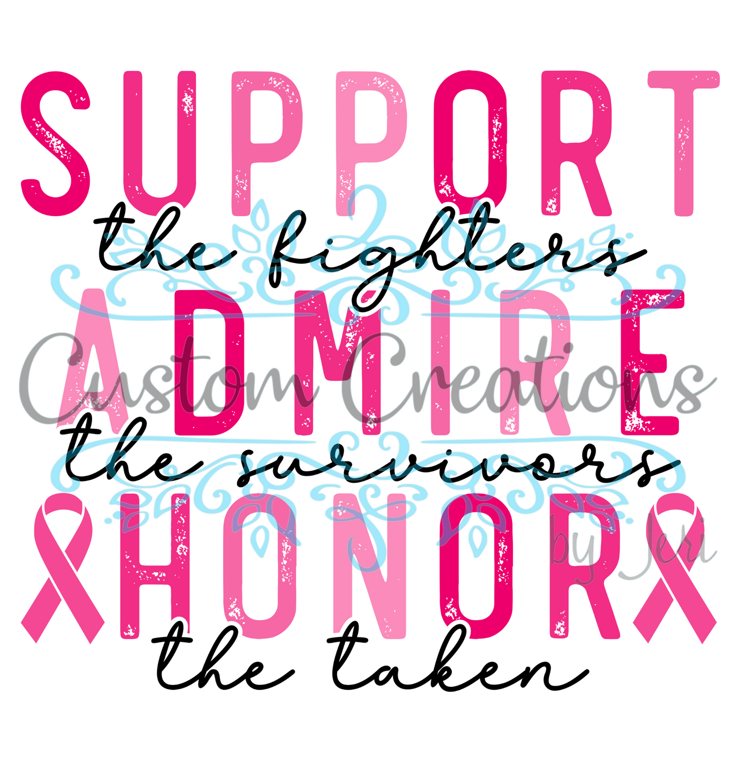 Support the Fighter Multiple Pinks Distress