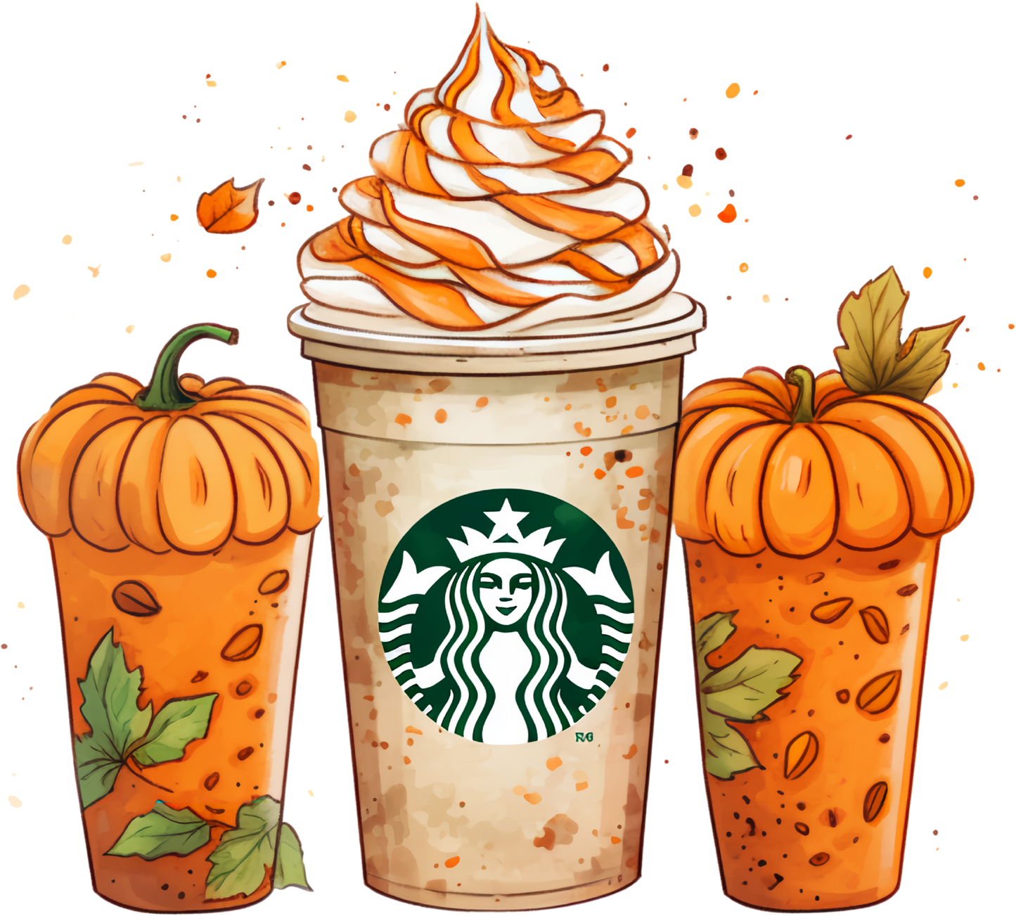 Pumpkin Spice Starbucks Pumpkins