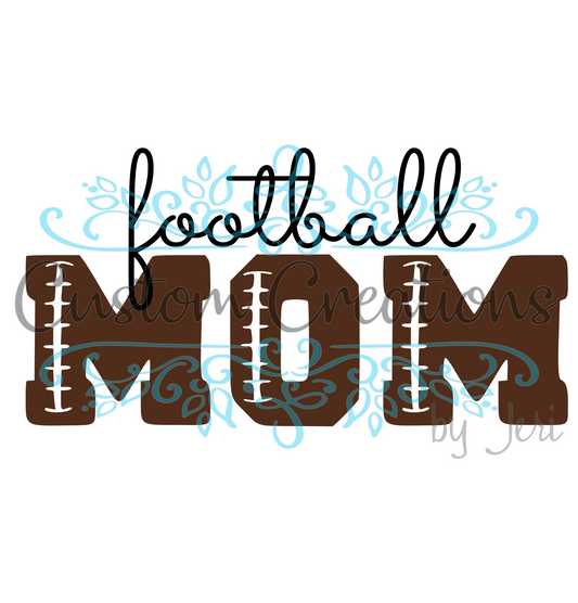 Football Mom Football Letters