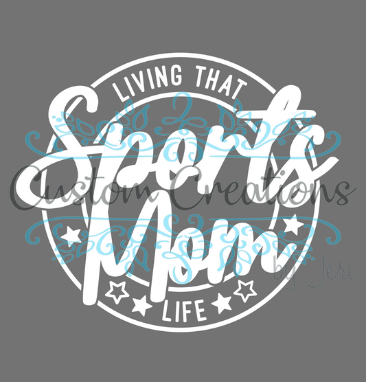 Sports Mom Life White