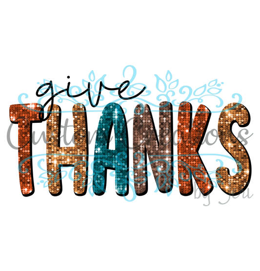 Give Thanks Glitter