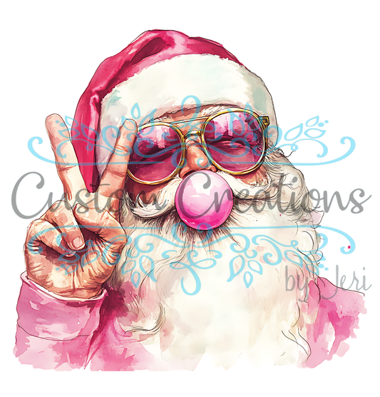 Bubble gum Santa