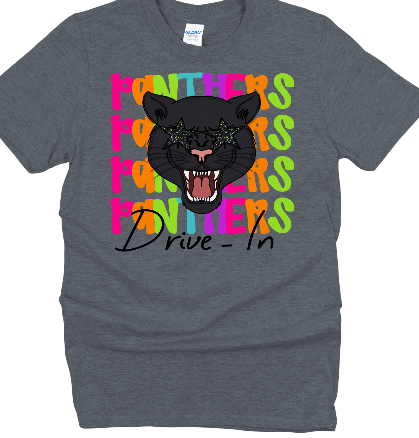 Panther Drive -In Neon Print