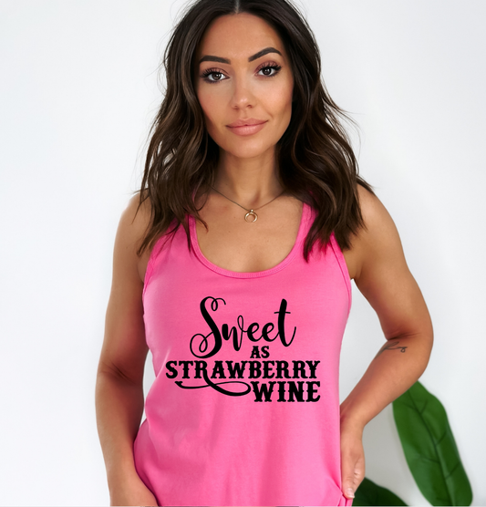 Sweet as Strawberry Wine Dtf Transfer