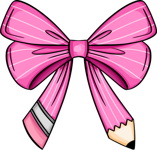 Pink Pencil Bow