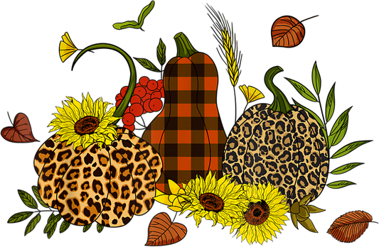 Buffalo Plaid Leopard Pumpkin