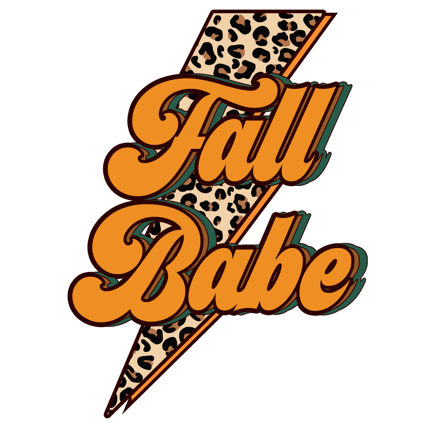 Fall Babe Leopard Bolt