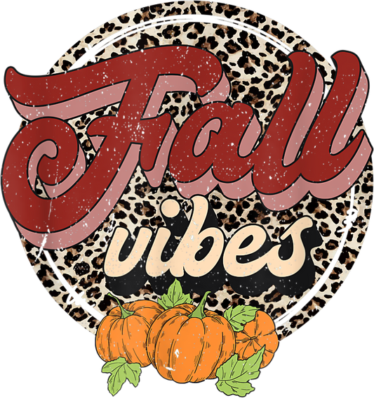 Fall Vibes Leopard Circle