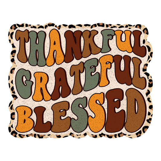 GRATEFUL BLESSED DISTRESSED